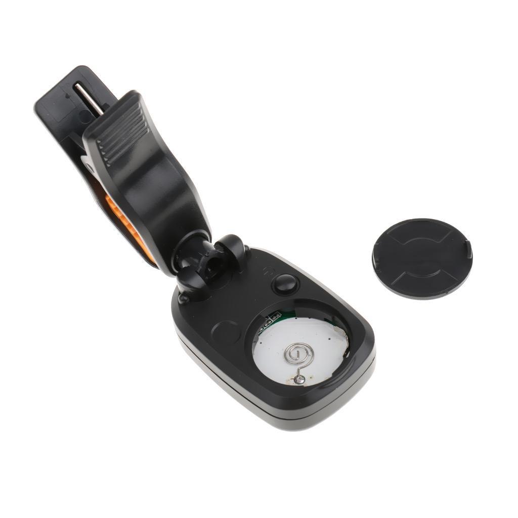 Clip on LCD Digital Chromatic Electric Guitar Tuner Bass Ukulele Banjo Black