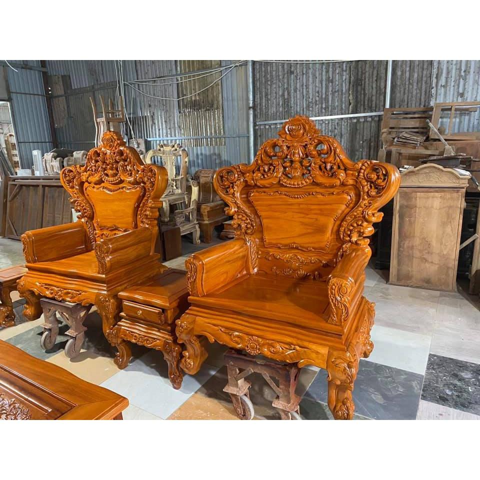 Bộ bàn ghế Hoàng Gia gỗ gõ đỏ