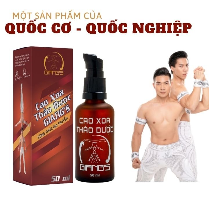 Cao xoa Giang's - chiết xuất thiên nhiên - Loại dành cho body - Tác dụng nhanh - thẩm thấu sâu 50ml