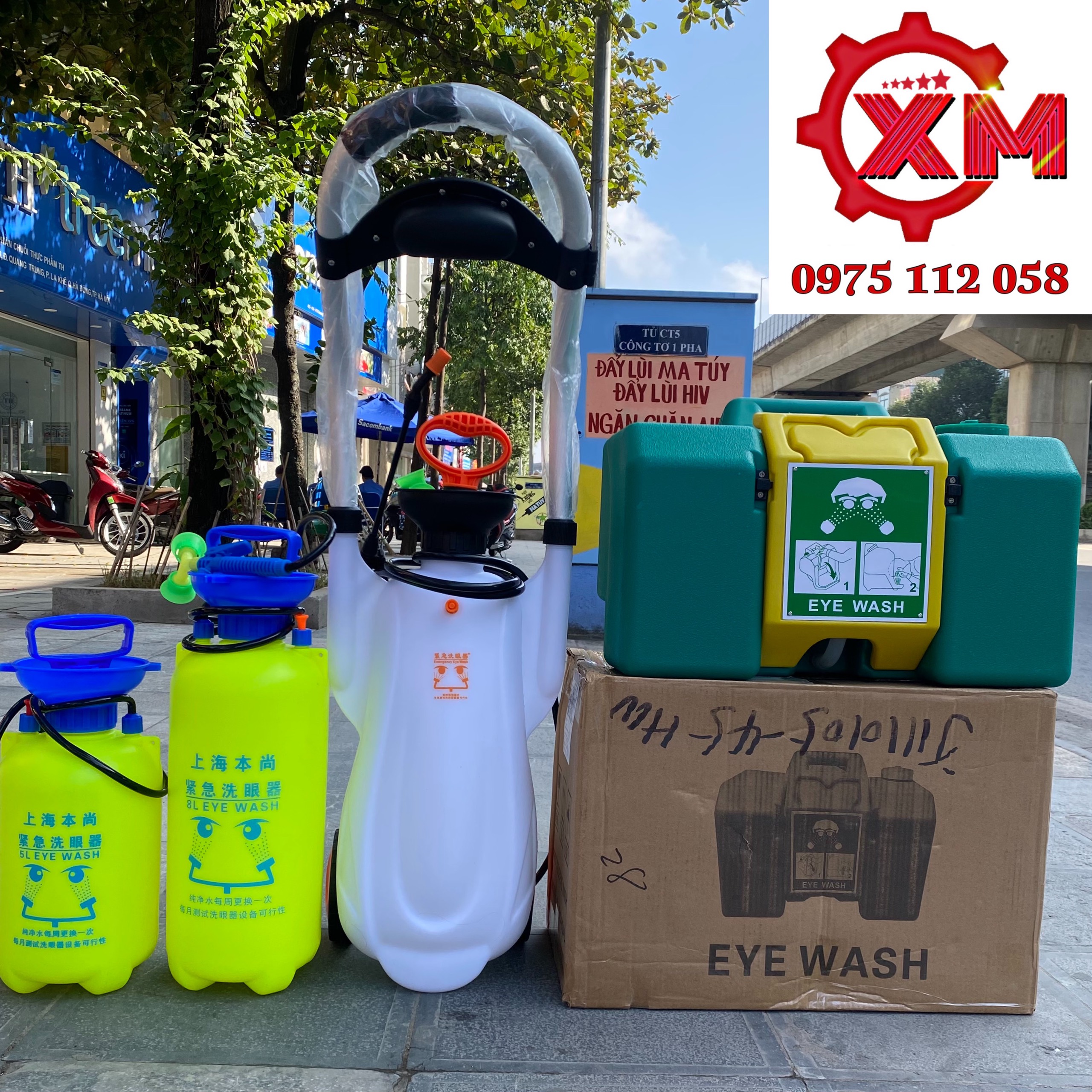 Bồn rửa mắt khẩn cấp-bồn rửa mắt khẩn cấp di động 35 lít