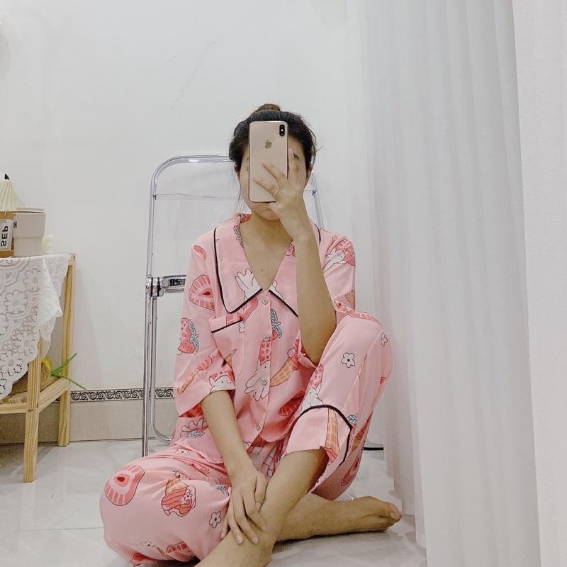 Bộ ngủ pijima lụa