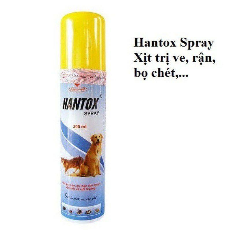 hantox xịt ve rận cho chó mèo