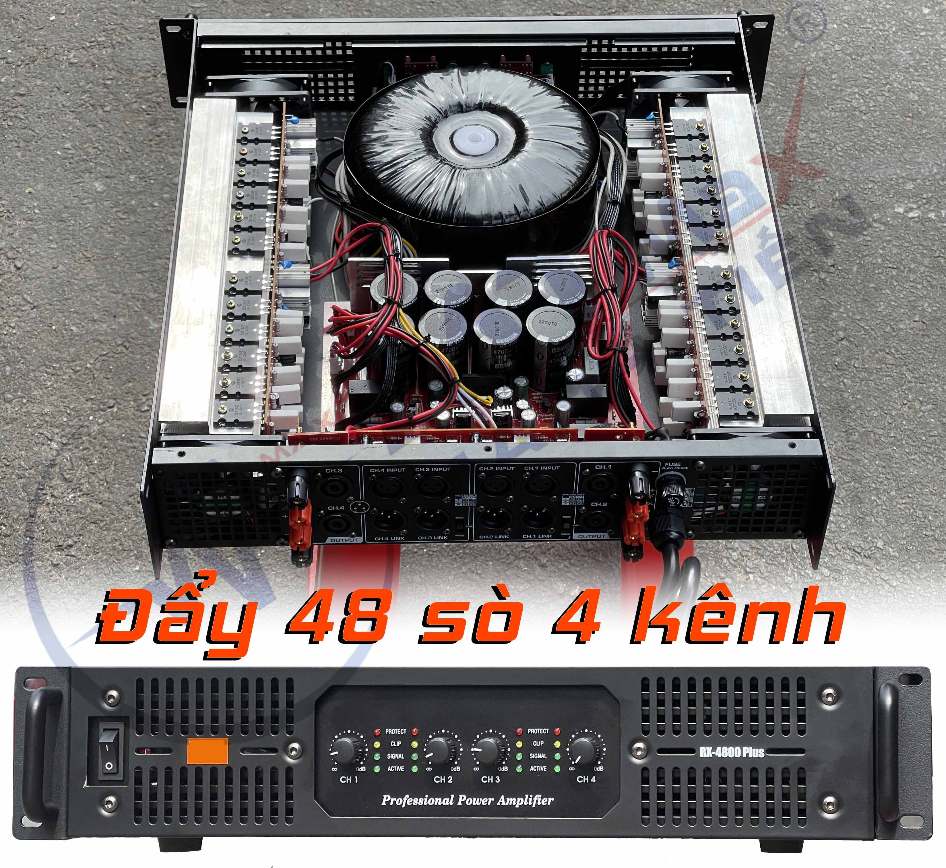 Cục đẩy công suất JB 48 sò - Main công suất 4 kênh, 48 sò cực khỏe 4 quạt tản nhiệt lớn, tăng phô xuyến nguyên chất Tác dụng của Cục đẩy công suất