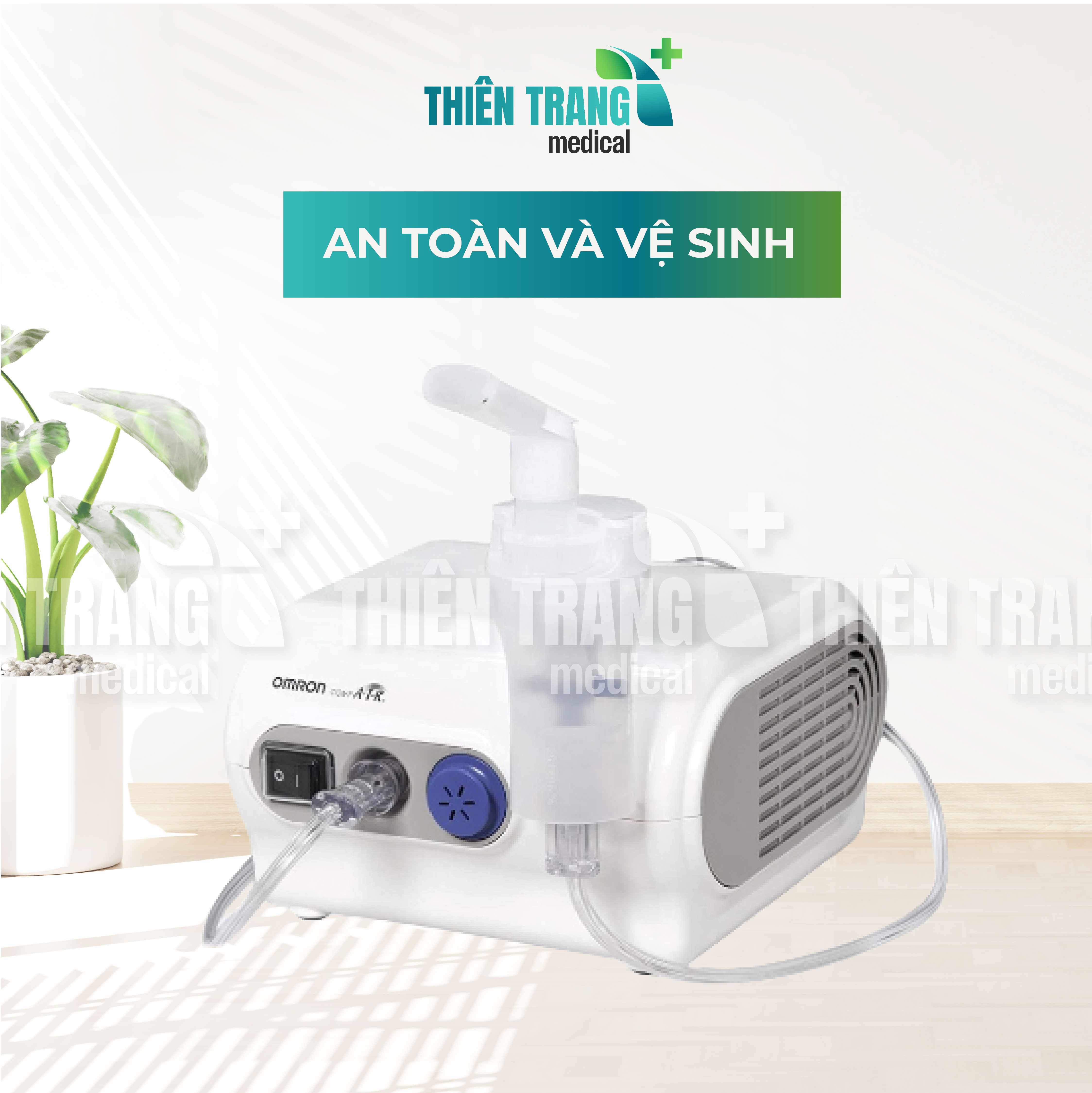 MÁY XÔNG KHÍ DUNG, MŨI HỌNG OMRON NE-C28 Thiên Trang Medical