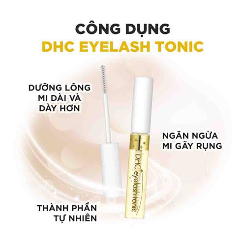 Dưỡng mi DHC Eyelash Tonic hỗ trợ kích thích mọc mi, làm dày, dài và chắc khỏe  lông mi - chiết xuất 100% từ thiên nhiên - OZ Slim Store