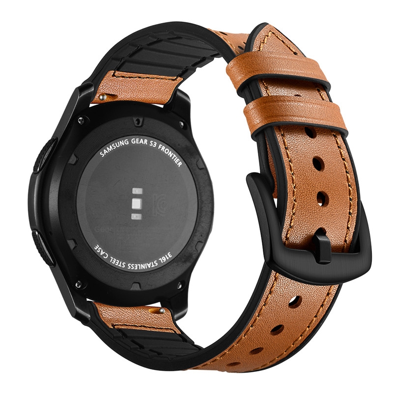 Dây Da Hybrid Hole Size 22mm cho Huawei Watch 3/4/5/6 &amp; Huawei Watch GT 3/4/5/6 Pro &amp; Huawei Watch Ultimate 1/2 - Hàng Chính Hãng