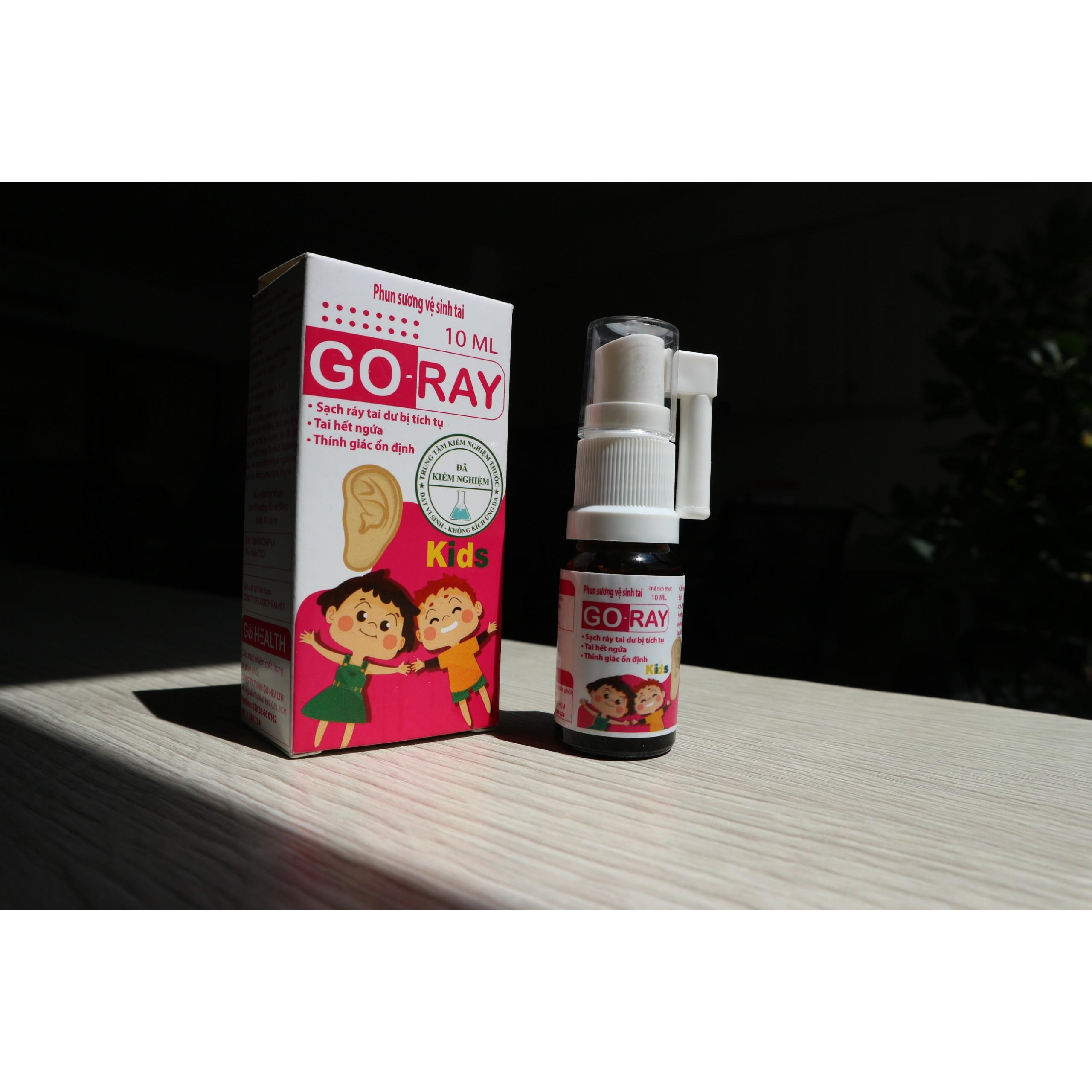 Chai xịt tan ráy tai GO-RAY (hộp 1 chai 10ML) date xa 2026