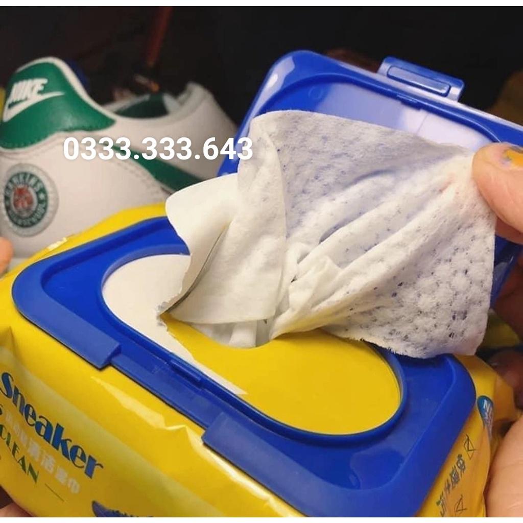 Hộp 30 Tờ Khăn Giấy Lau Giày Sneaker Siêu Sạch