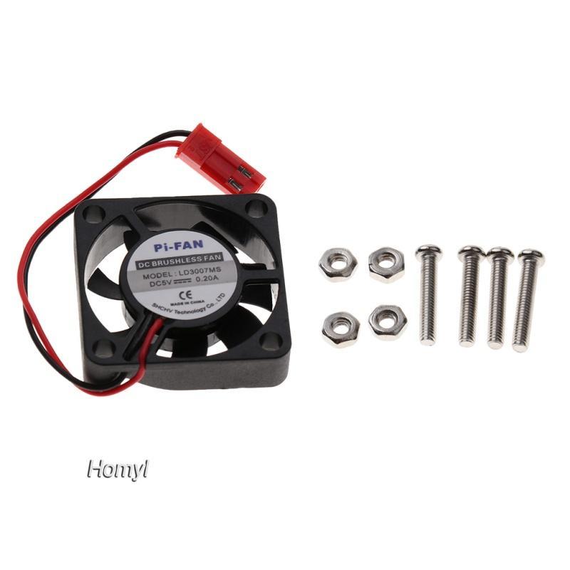 Bộ 5 Quạt Tản Nhiệt Cpu Không Chổi Than 30x30 X 7mm Cho Raspberry Pi