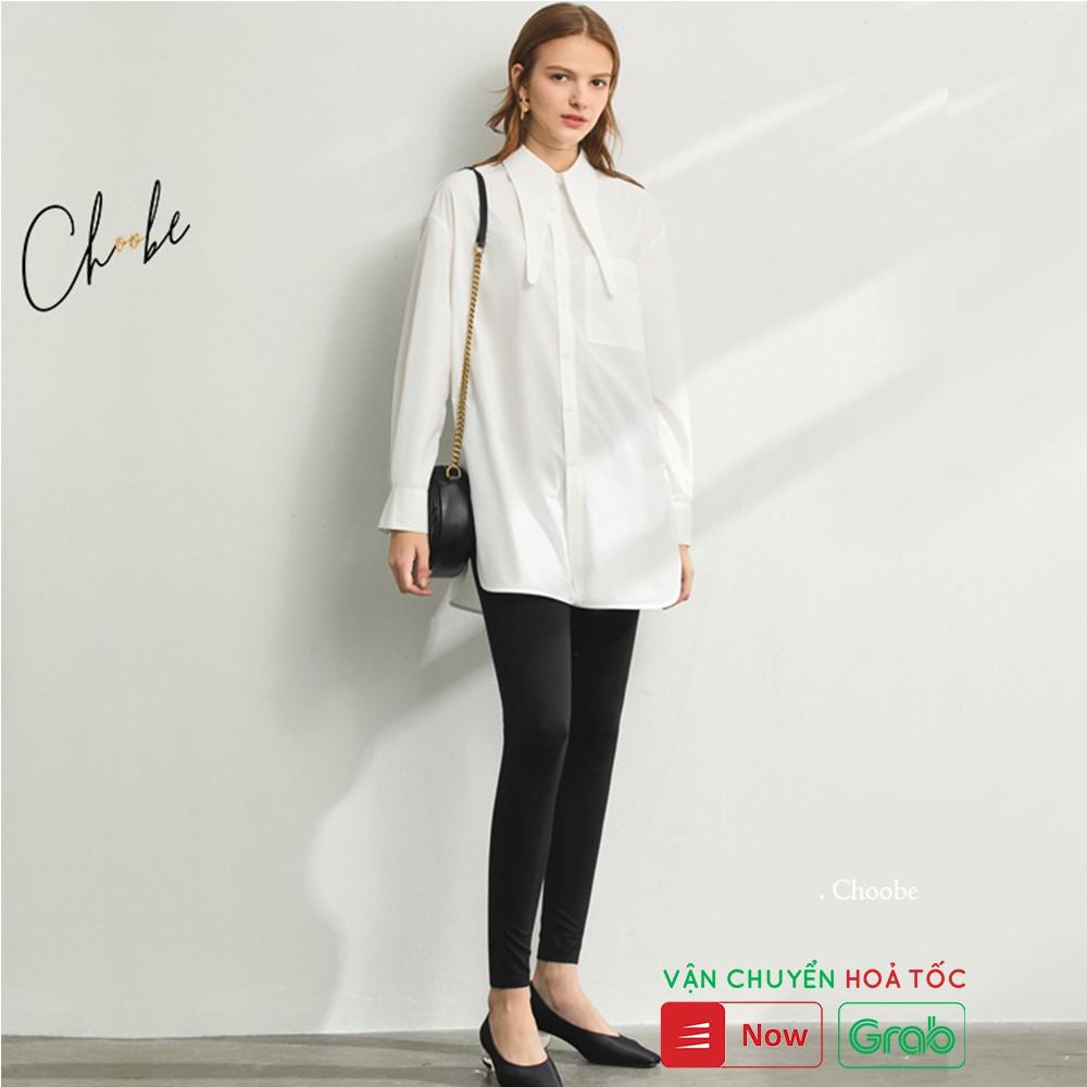 Quần legging nữ Choobe co giãn 4 hàng cao cấp chiều vải dày dặn quần thun ôm cạp cao  - Q15