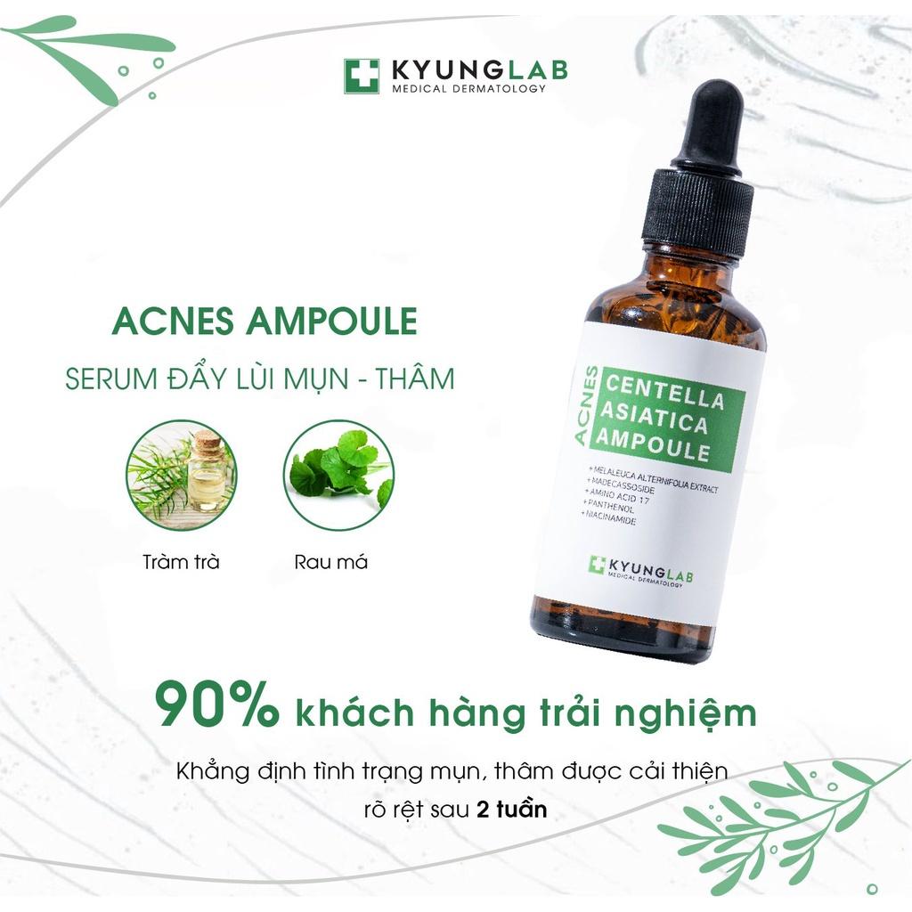HÀNG NHẬP KHẨU - Serum Kyung Lab Acnes Centella Asiatica Ampoule giảm mụn kiềm dầu mờ thâm KyungLab 50ml