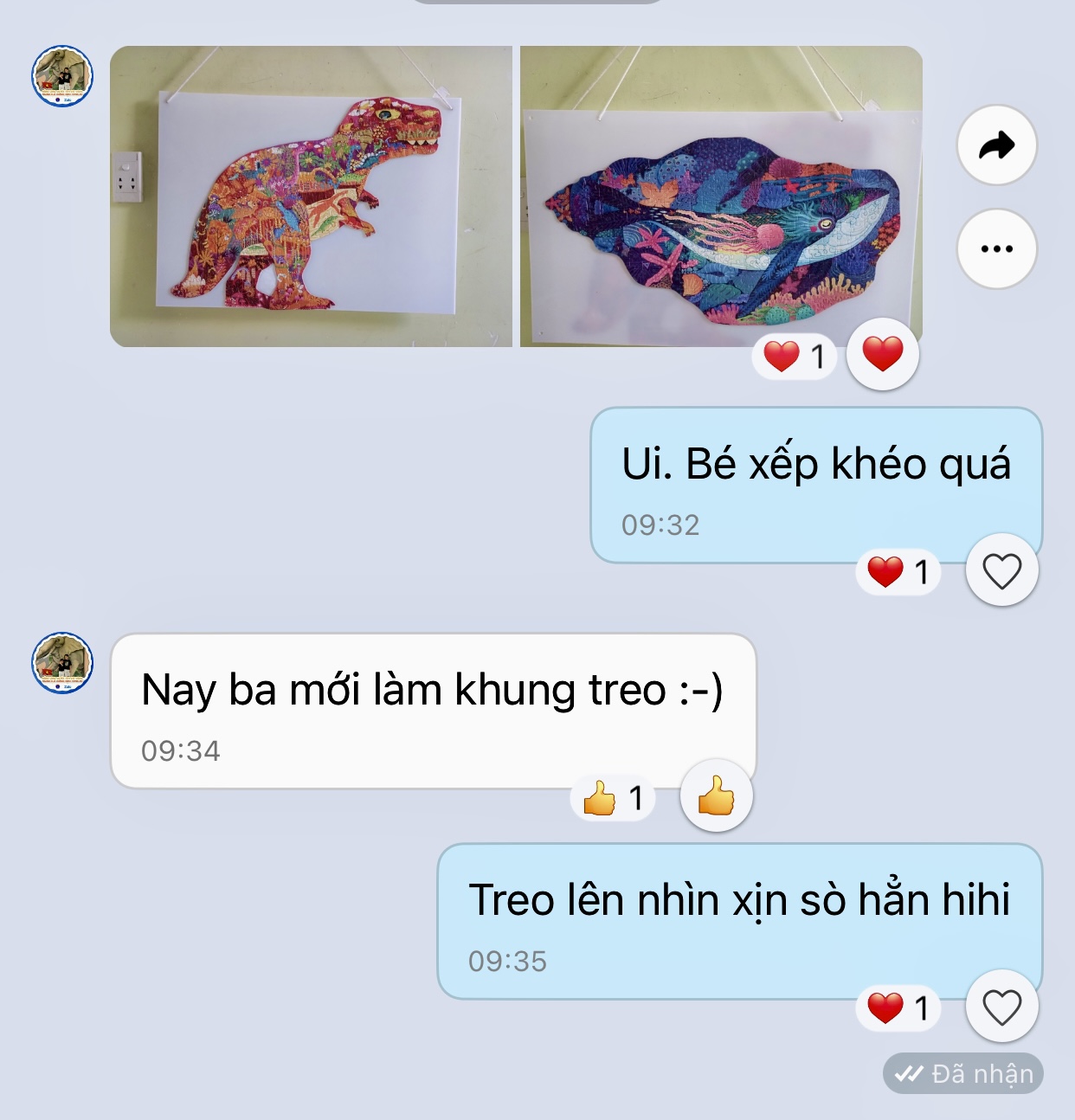 Đồ Chơi Xếp Hình Puzzle Mideer - Chủ Đề Động Vật Khổng Lồ (280 Mảnh Ghép) - Khủng long, Vỏ sò cá heo, Tê giác, Voi