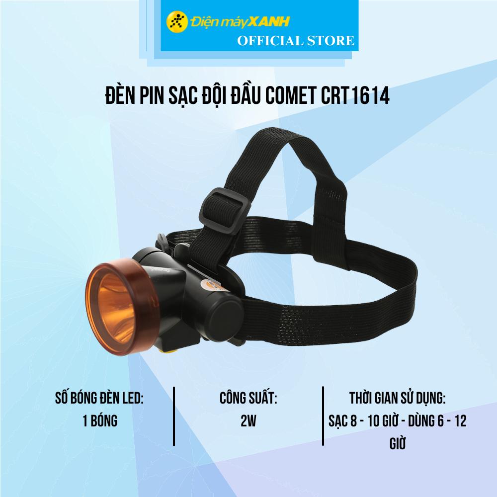 Đèn pin sạc đội đầu Comet CRT1614 - Hàng Chính Hãng