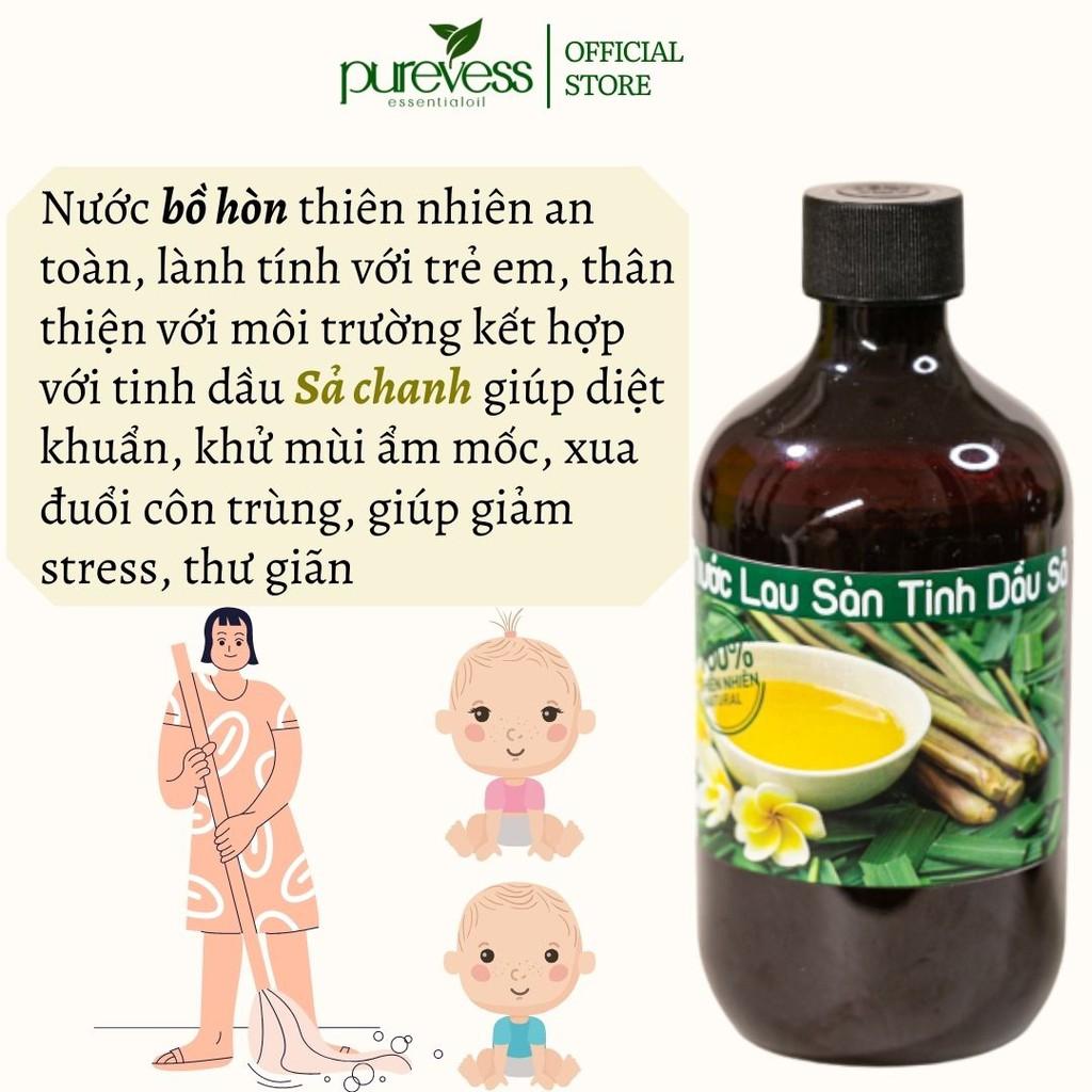 Nước lau sàn hữu cơ Purevess từ tinh dầu thiên nhiên giúp đuổi muỗi và côn trùng