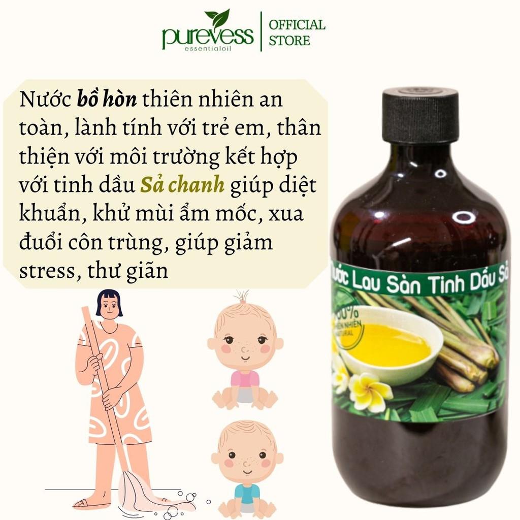 Nước lau sàn hữu cơ Purevess từ tinh dầu thiên nhiên giúp đuổi muỗi và côn trùng