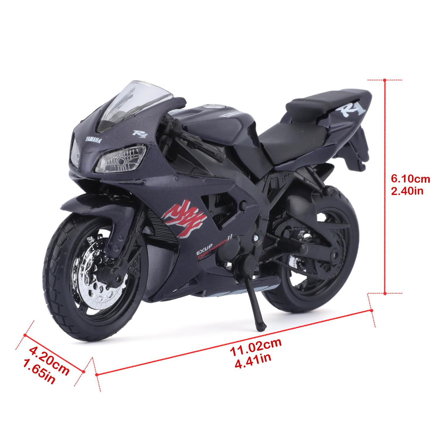Đồ Chơi Mô Hình Xe Mô Tô G24 Yamaha YZF-R1 1:18 Tỉ Lệ Có Kệ Đứng - Maisto 321/MT39300