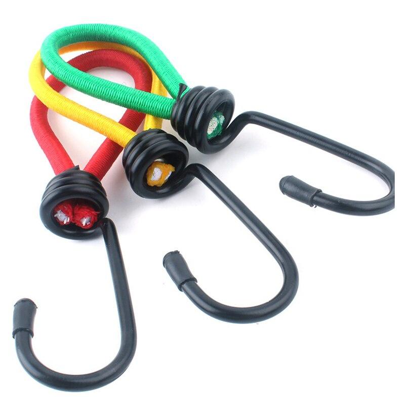 1PC Tent Peg Bend Hook Camping Accessory Stretchable Elastic Pull Rope Outdoor Camping Deck Fixing Cord Hook 15cm Durable
