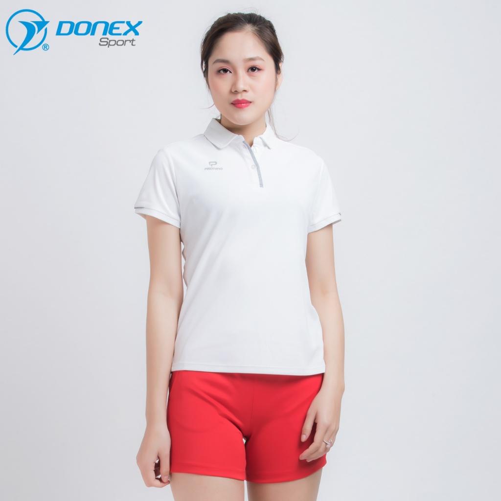 Áo Thể Thao Nữ Có Cổ DONEXPRO Form Chuẩn, Tôn Dáng Người Mặc, Chất Liệu Thoáng Hơi Và Thoải Mái Vận Động AC-3379