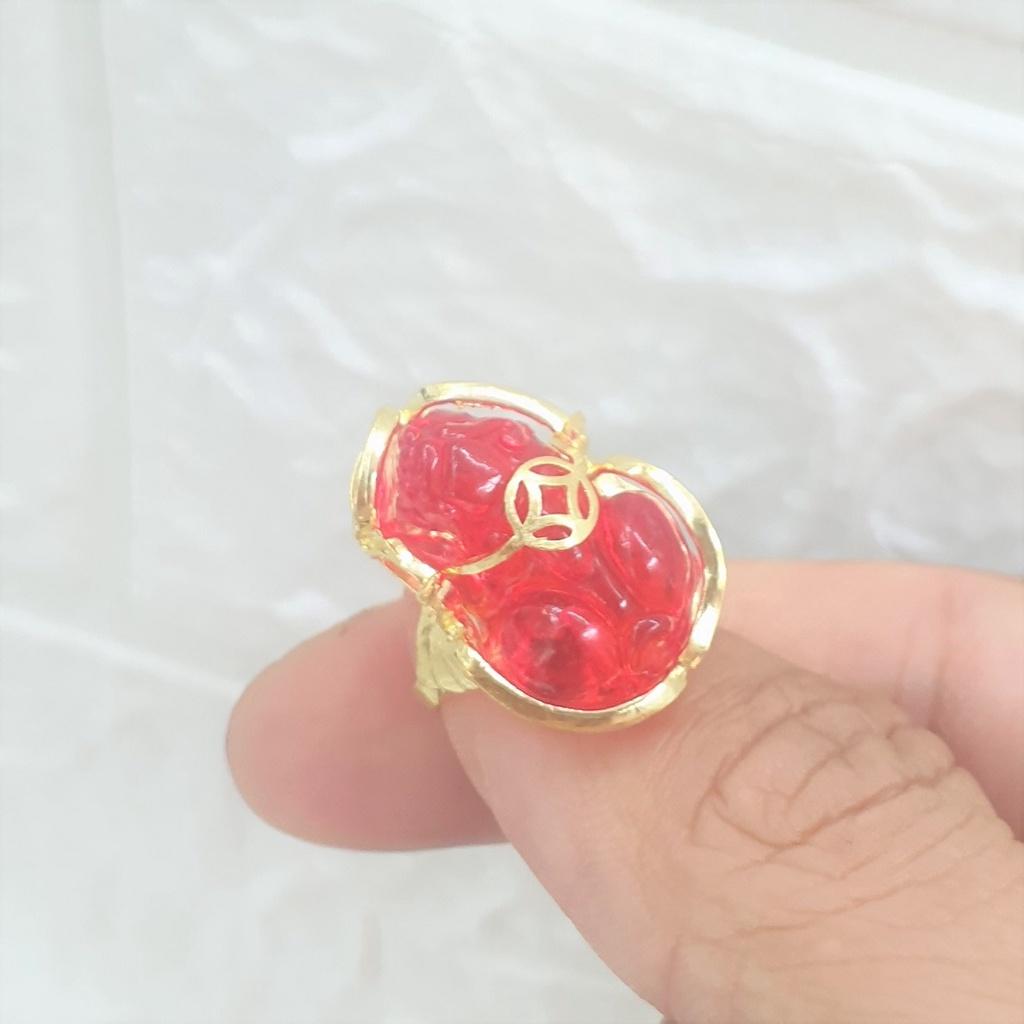 Nhẫn Tỳ Hưu Vàng Đá Vonfram Cao Cấp-Bao dùng 5 năm trên mọi điều kiện