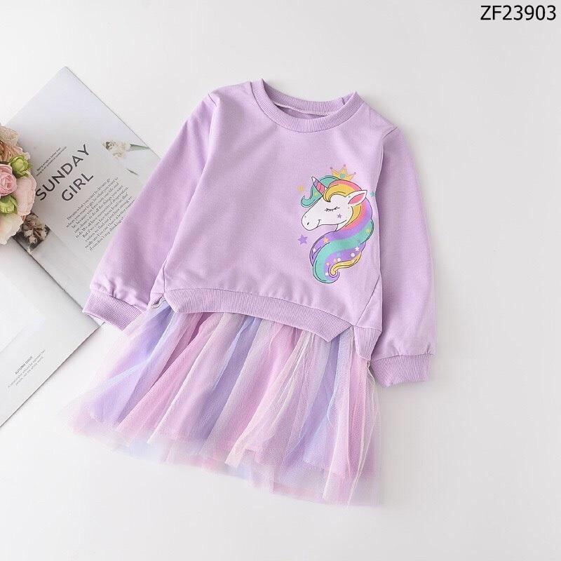 Váy Pony Nỉ Phối Voan Size 12-30kg