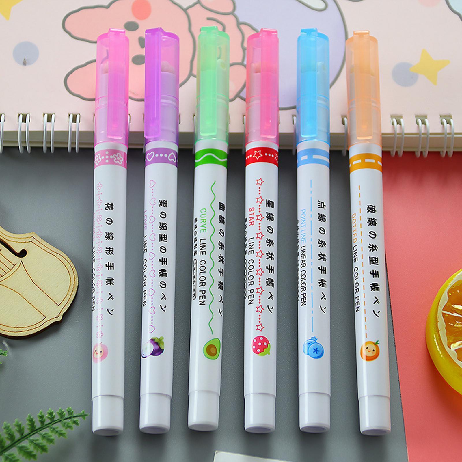 Journal Pens Highlighters Pen Set Glitter Marker DIY Art Crafts Outline Pen Marker Pen for Birthday Scrapbooking School Photo Album Greeting