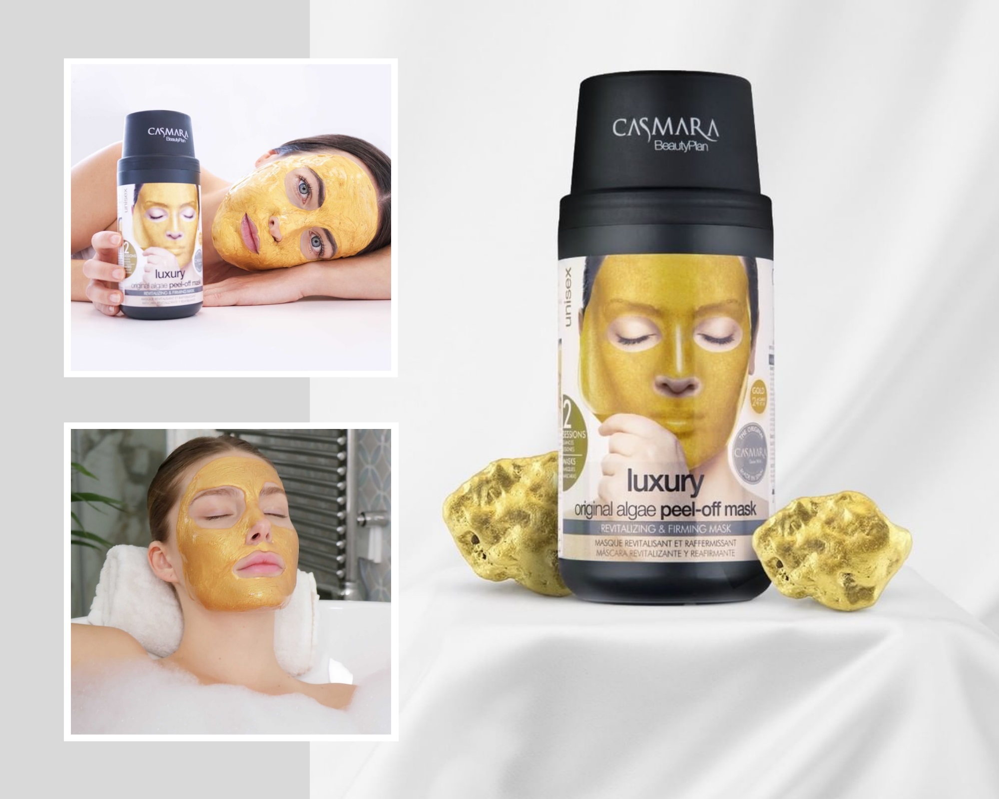 Mặt Nạ Vàng 24k Casmara Luxury Algae Peel-off Mask Phục Hồi, Làm Săn Chắc Da Và Chống Lão Hóa