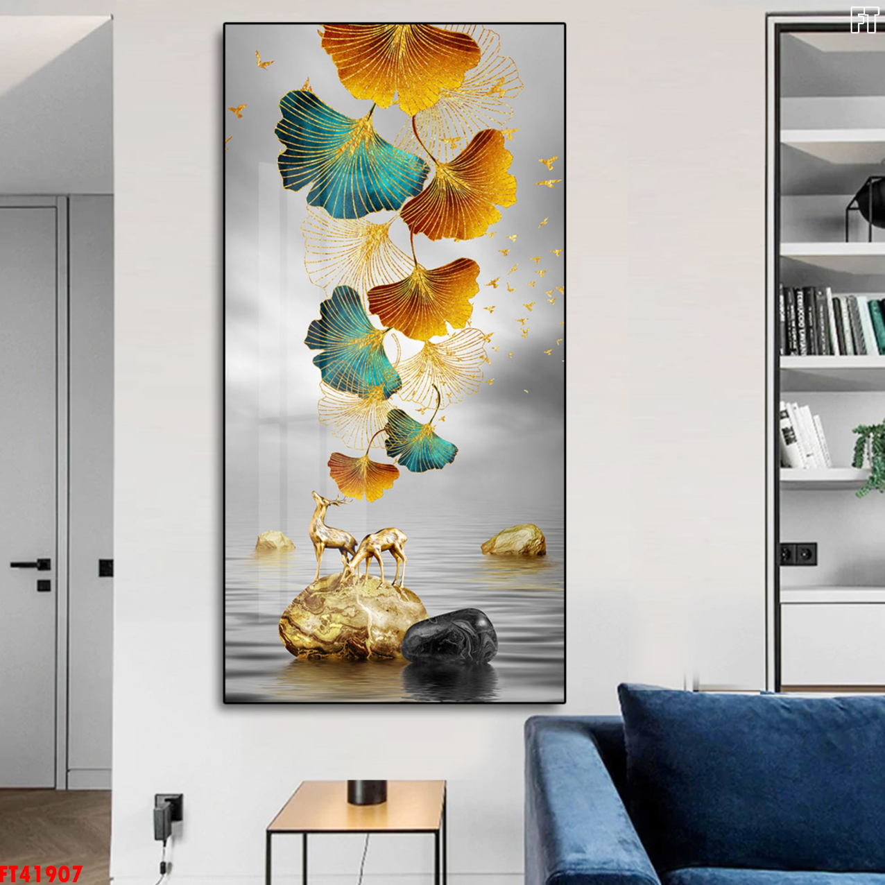 Tranh Canvas Động Vật Treo Tường - Tranh Hươu Phong Thủy Giá Rẻ