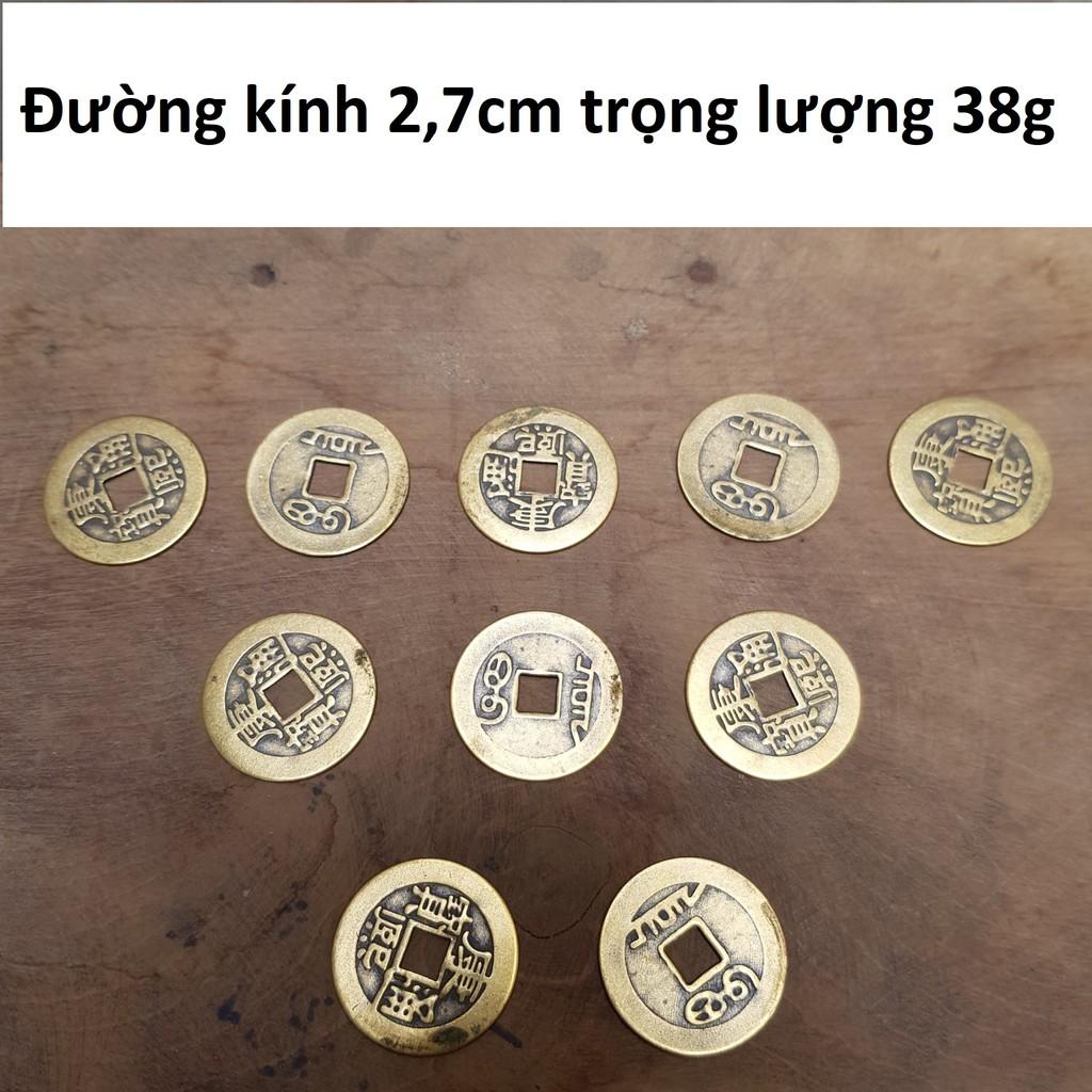 Đồng xu Ngũ Đế phong thuỷ bằng đồng MS27a