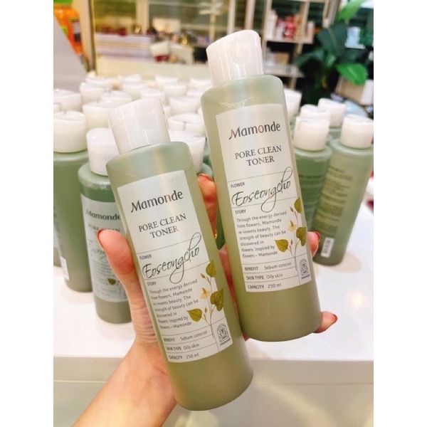 ￼Nước hoa hồng Mamonde Toner 250ml - Cấp ẩm, kiềm dầu, se khít lỗ chân lông