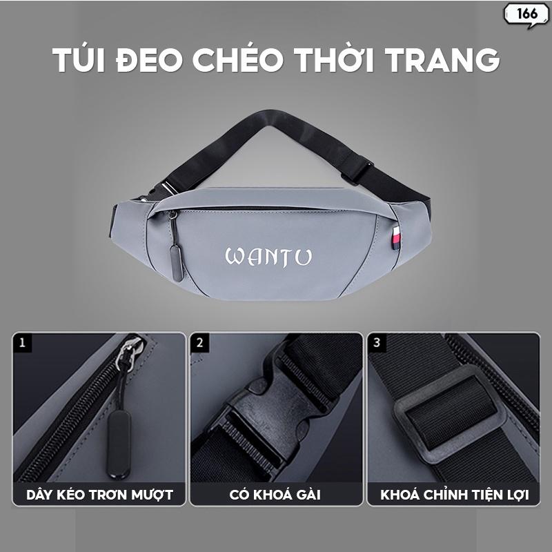 Túi Bao Tử Đeo Chéo Thời Trang Mẫu Unisex Nam Nữ Phù Hợp Đi Làm Đi Chơi Chạy Bộ Dạo Phố 166