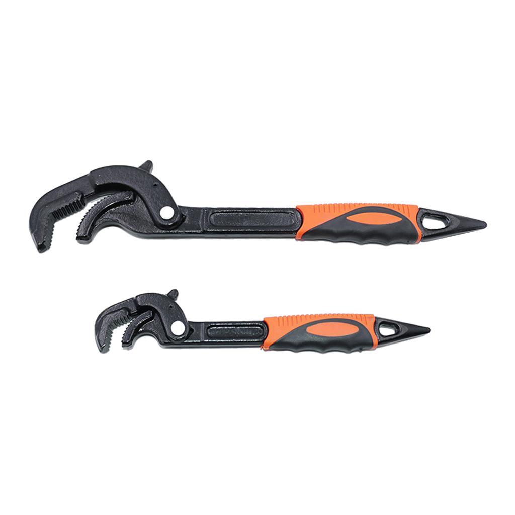 2x 14-63mm Universal Spanner Adjustable Torque Ratchet N Grip Wrench Tools