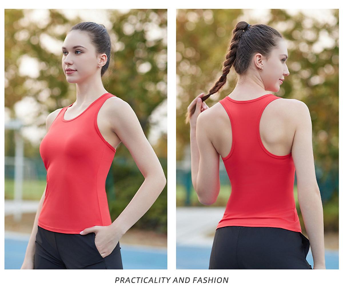 Áo chạy bộ nữ áo ba lỗ thể thao nữ thoáng khí nhanh khô, dành cho chạy bộ, tập gy
