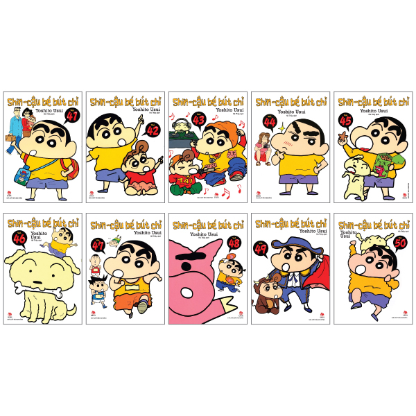 Combo Manga - Shin Cậu Bé Bút Chì: Tập 41 - 50 - Tặng sổ tay xương rồng
