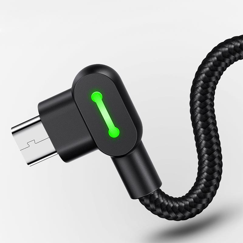 Right Angle Cable USB Data Charger Cord For Micro USB 0.5m/1.6ft