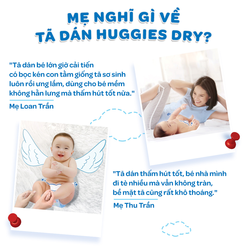 Combo 2 tã dán sơ sinh Huggies Diapers New Born S30