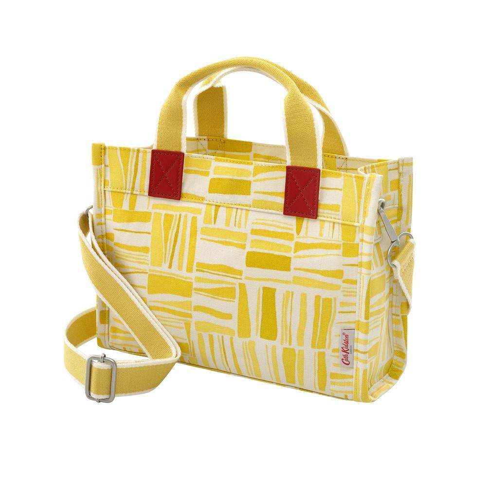 Cath Kidston - Túi đeo chéo Mini Milly Tote Painted Woodblock - 1002041 - Yellow