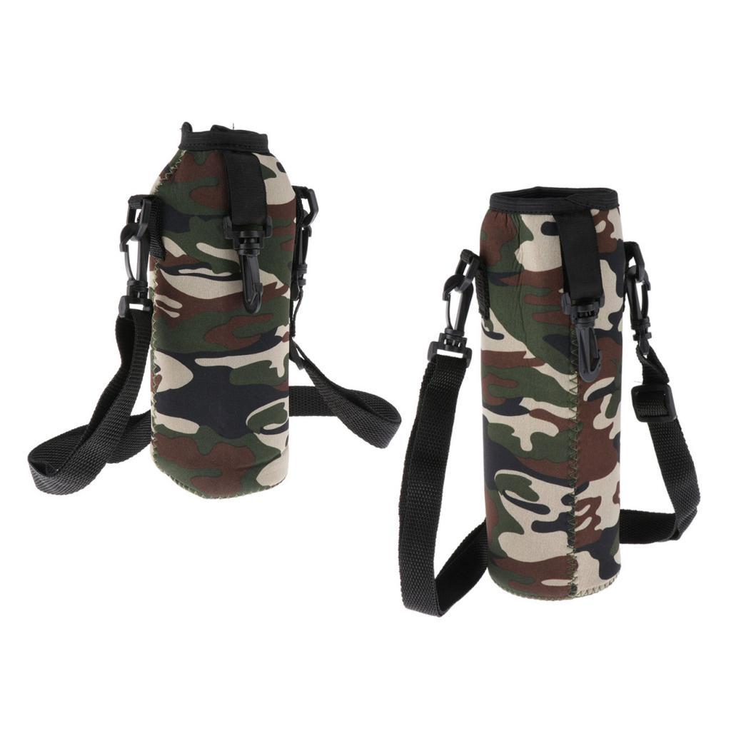 1.5L Water Bottle Holder Carrier Pouch Sleeve Bag Camping Hiking Black