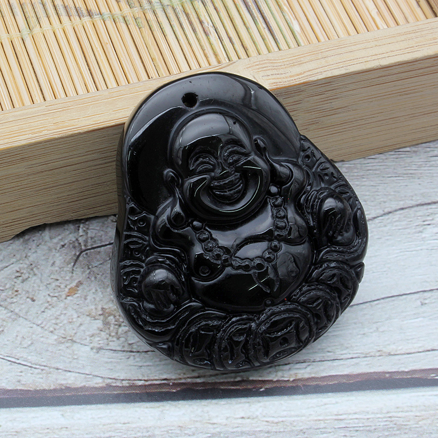 Mặt phật Di Lặc Mặt dây chuyền Nam và Nữ Mdn043 đá tự nhiên