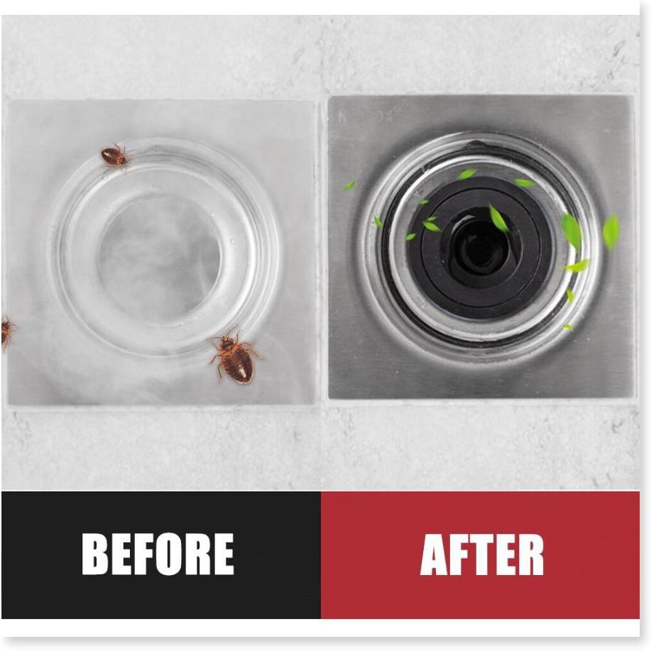 Bộ chặn mùi hôi cống, côn trùng lưới ABS + Silicone Japan  - Gia Dụng SG