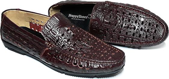 Giày Lười Nam Da Bò Thật Happyshoes HS25