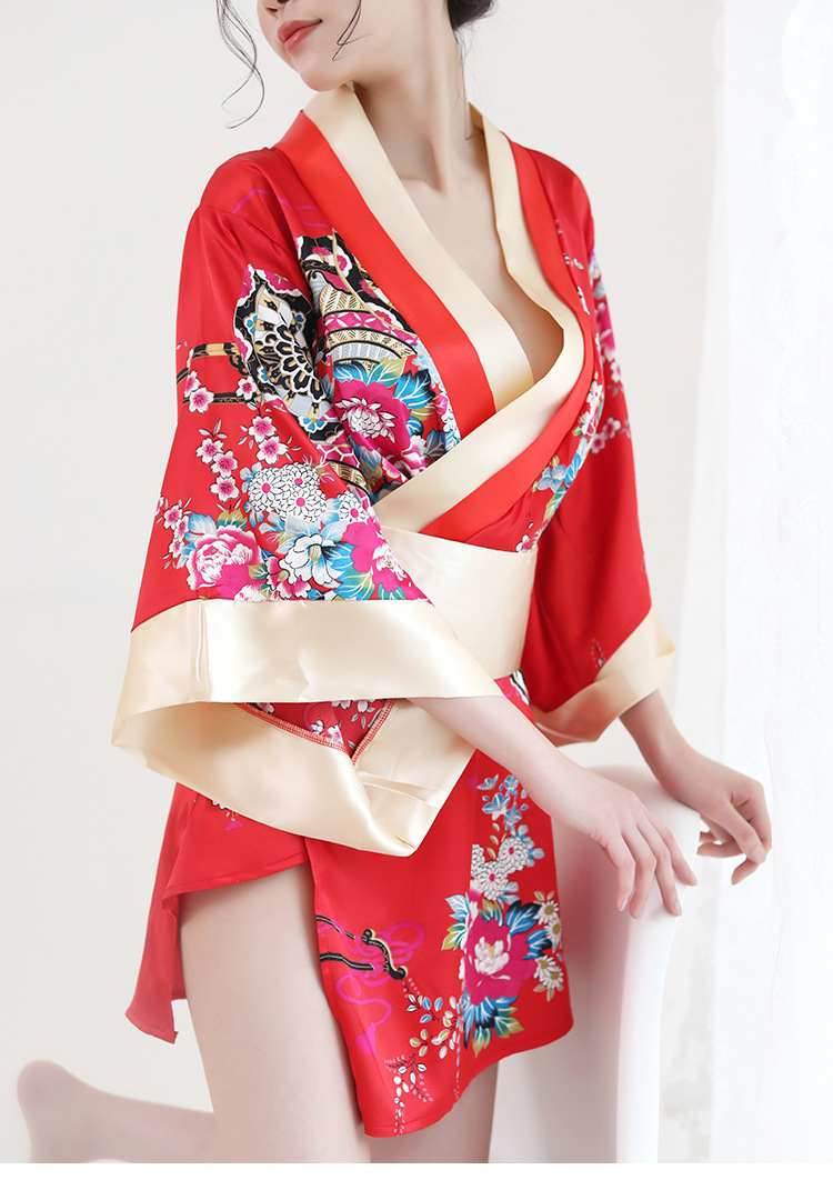 Cosplay Kimono Nhật Nhiều Màu Tặng Quần Lọt Khe + Đai Nơ Sexy Erotic Dress Nightwear Brave Man BCS21 A046