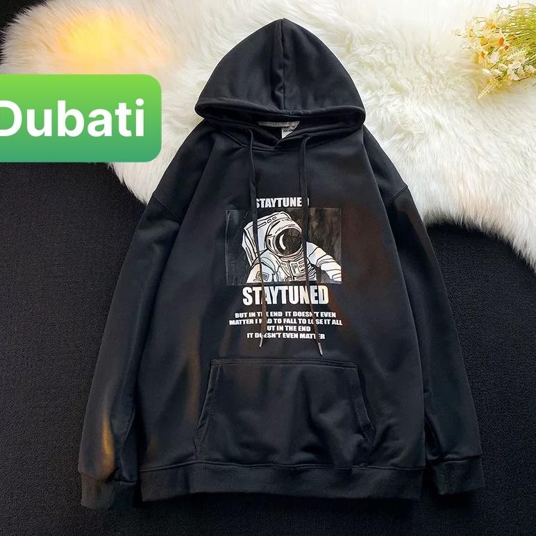 ÁO KHOÁC HOODIE NAM NỮ UNISEX CHẤT NỈ DÀY MỊN HỌA TIẾT PHI HÀNH GIA STAYTUNE FROM RỘNG HOT TREND- DUBATI FASHION