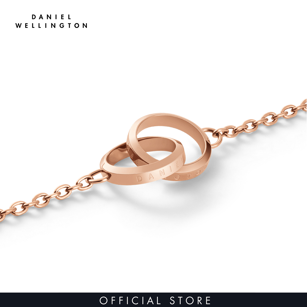 Vòng tay Daniel Wellington màu vàng hồng - Elan Unity Bracelet - 155mm