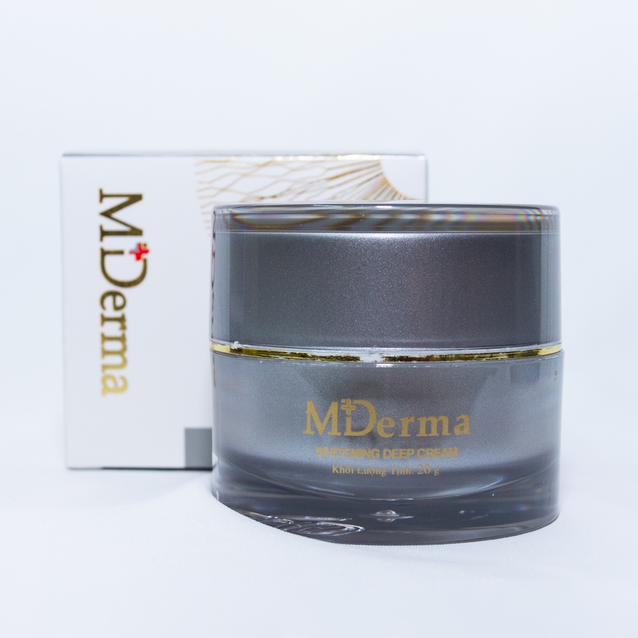 Kem dưỡng sáng da MDerma Whitening Deep Cream - 20gr - Dành cho da Sạm, Nám, Tàn nhang [Trắng đồng đều và bền lâu]