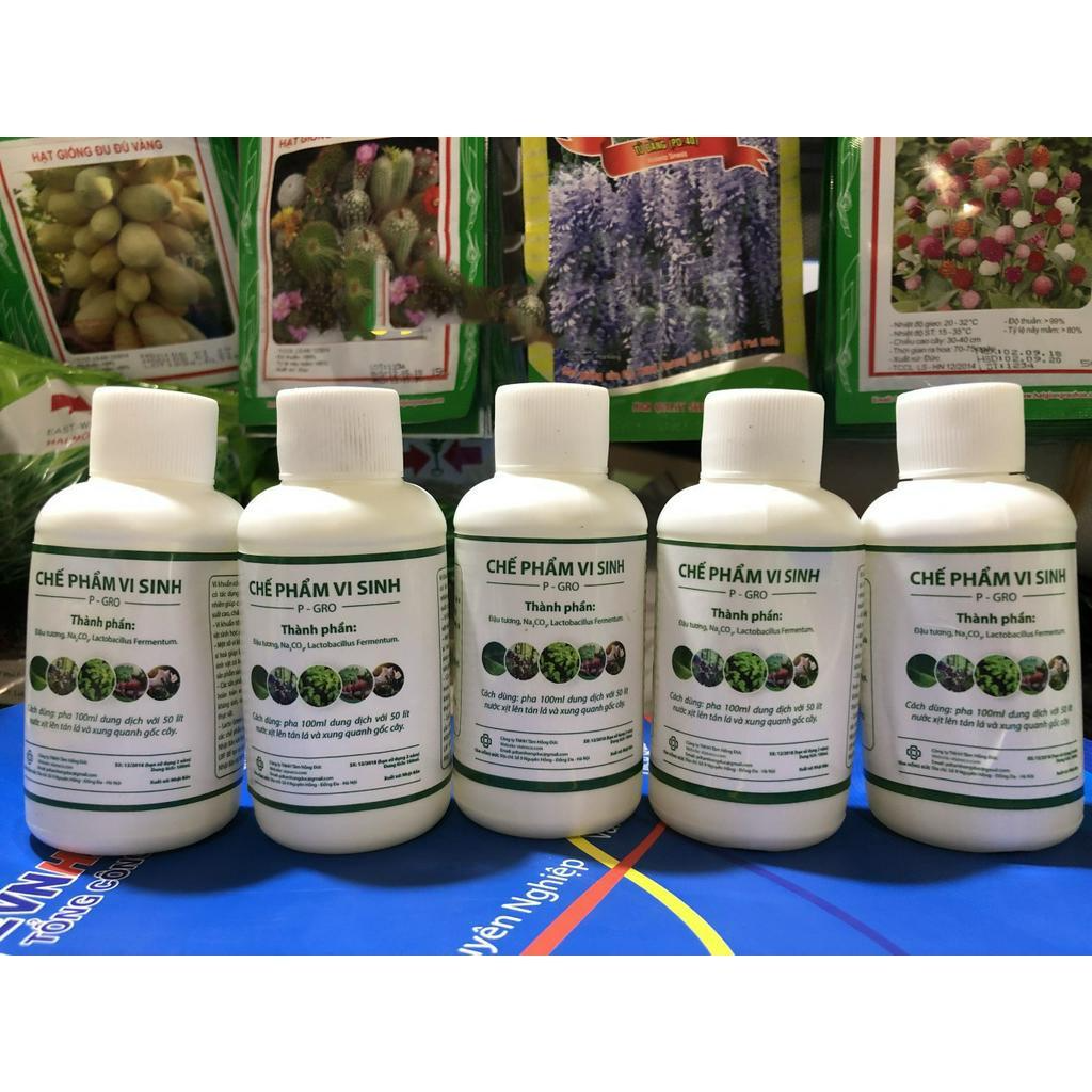 Chế phẩm vi sinh từ đậu tương P-GRO dành cho hoa, lan, cây cảnh -cải. tạo đất trồng,ngăn ngừa các vi khuẩn