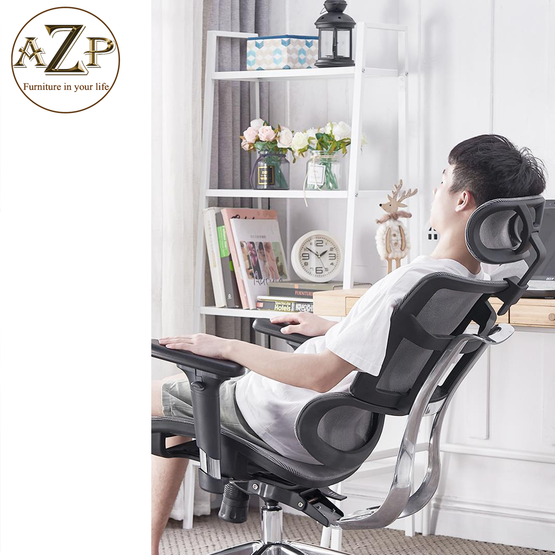 Ghế Văn Phòng Công Thái Học FULL Lưới hàng Nhập Khẩu với thiết kế Ergonomic Tốt cho Lưng, Siêu Phẩm bán chạy nhất thị trường 2022 AZP-IRON