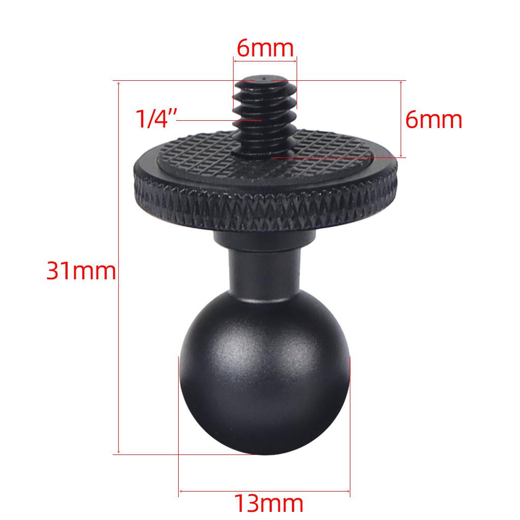 Feichao 13/15/17/20/25 mm Ball Head Mount 1/4 Bộ điều hợp vít cho GOPRO/INSTA360 Điện thoại máy ảnh hành động