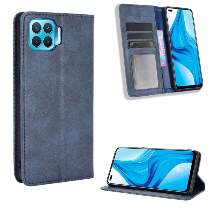 Bao da dành cho OPPO A93 Flip Wallet Leather dạng ví đa năng siêu bền siêu êm
