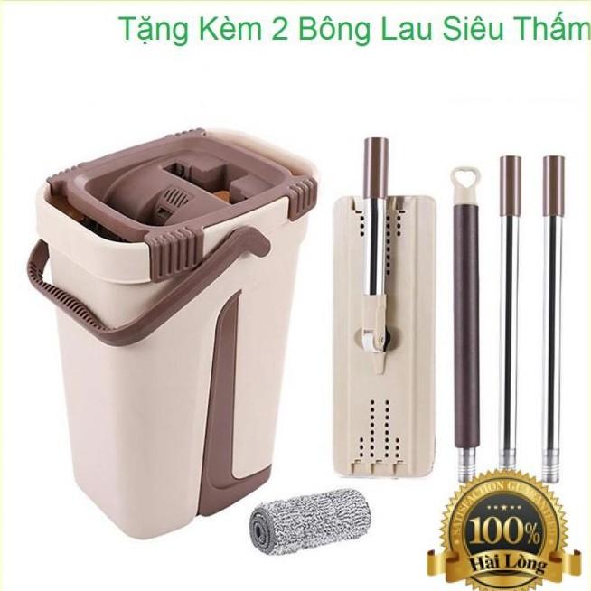 Chổi Lau Nhà - Cây Lau Nhà Tự Vắt - Cây Lau Nhà Thông Minh Tự Vắt Tiện Lợi 360 Độ