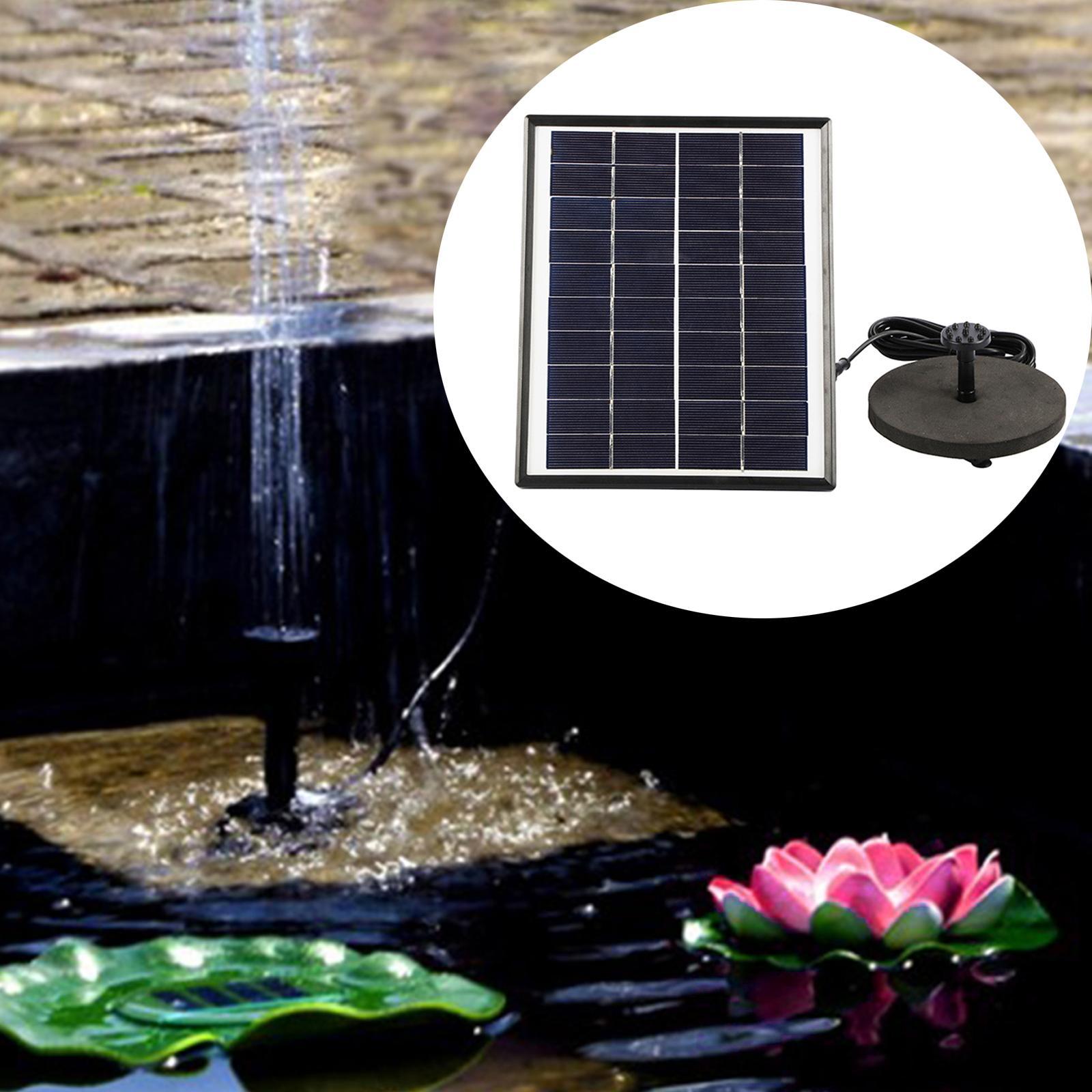 Solar Fountain Pump 12V 5W 200L/H Solar Pond Pump for Garden Pool Pond Aquarium